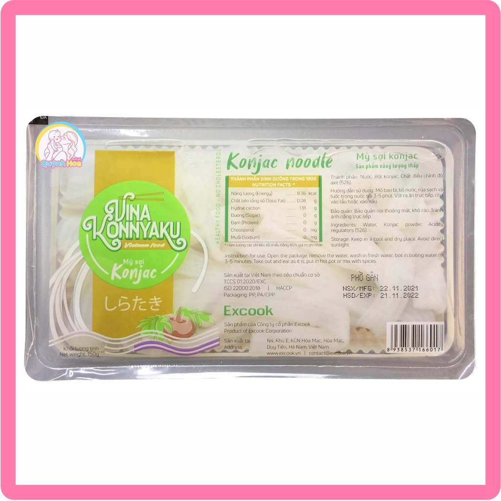 Mỳ Konjac / Bún nưa, phở nưa, mì nưa Konjac 120g - 150g phù hợp cho người ăn kiêng Keto - Eat Clean