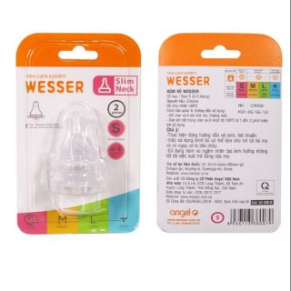 Núm vú cổ hẹp wesser s m l +