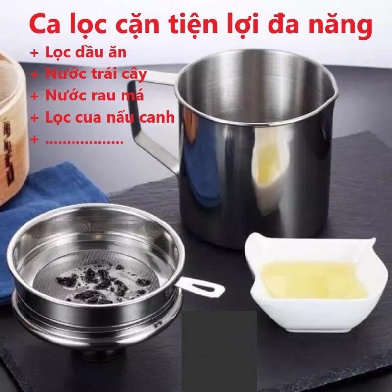 CA LỌC CẶN DẦU ĂN  INOX 304 ( 1200ML )