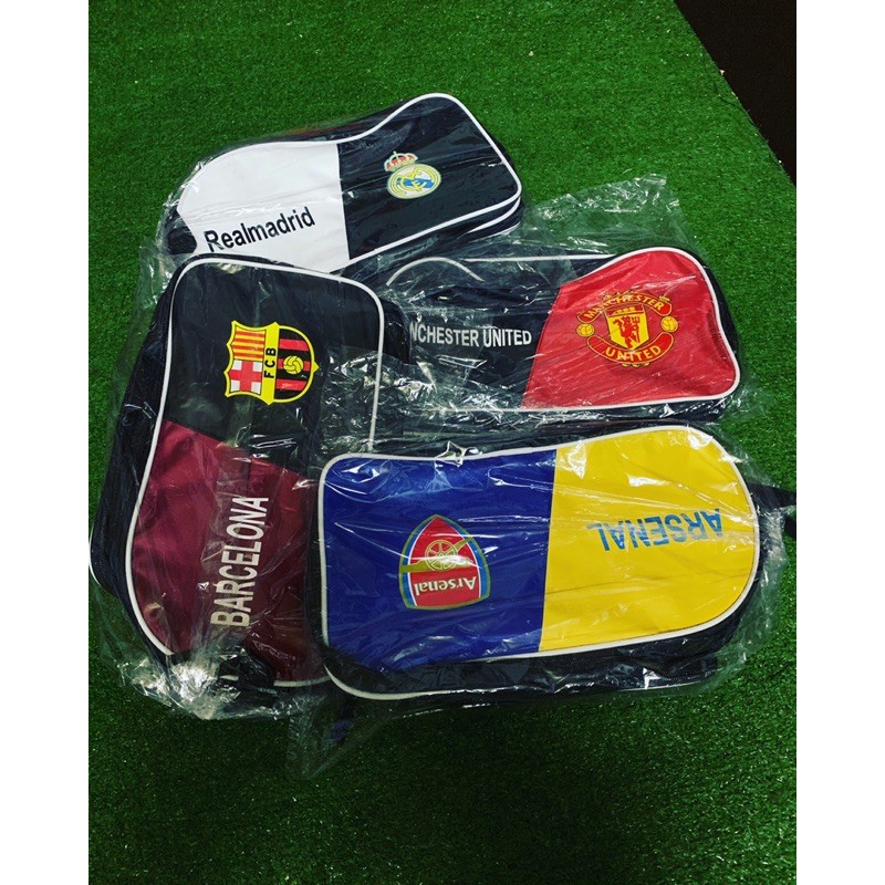 Túi Arsenal Vàng đựng giày 2 ngăn CLB [ TFOOT15  Freeship ] Túi đựng giày đá banh Real, Barca, Chelsea , Arsenal , MU