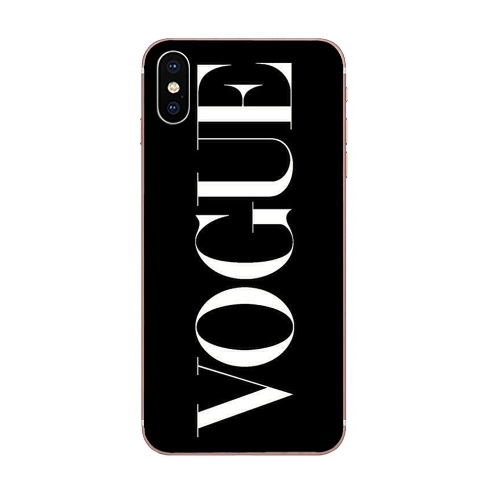 Ốp Điện Thoại Tpu Họa Tiết Tạp Chí Vogue Cho Iphone 11 Pro X Xs Max Xr 4 4s 5 5c 5s Se Se2 6 6s 7 8 Plus Dễ Thương