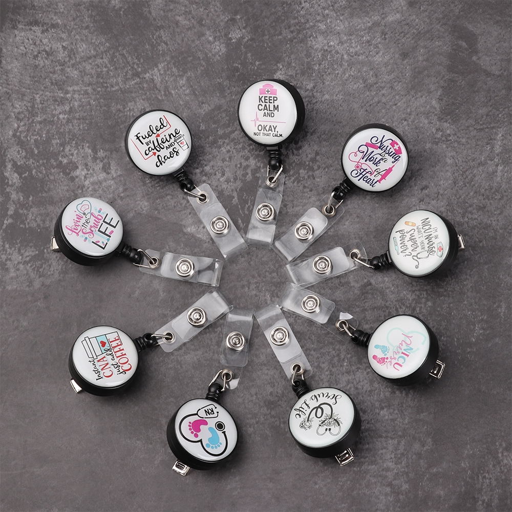 1 Kẹp Giữ Huy Hiệu Có Thể Thu Gọn Chống Thất Lạc Tiện Dụng Giá Đỡ