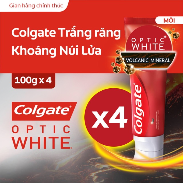 Kem đánh răng Colgate Optic White Sparkling White 100g