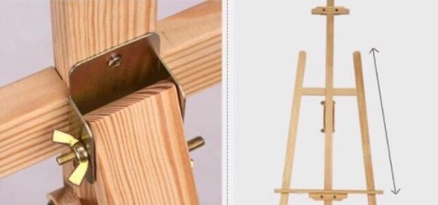 [Xả Kho] Giá Vẽ Gỗ Gấp Gọn 150cm❤️Chân Gỗ Bảng Led Dạ Quang❤️FREESHIP❤️tặng 8 long đen bắt ốc bảo vệ gỗ