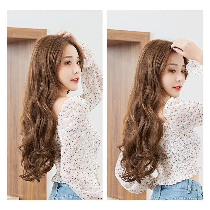 Tóc giả chữ u ❤️FREESHIP❤️ Tóc giả kẹp u 3/4 đầu mã 02