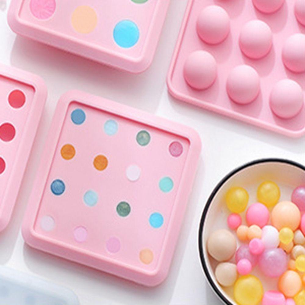 YIYU Khuôn Làm Đá Bằng Silica Gel Hình Cầu Mini DIY