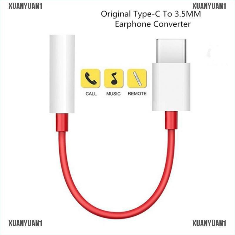 Adapter chuyển đổi Usb Type C thành jack tai nghe 3.5mm Aux A cho Oneplus 6T 7Pro