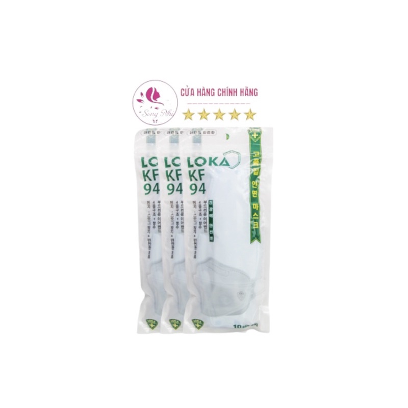 Túi 10 cái Khẩu Trang kháng khuẩn kf94
