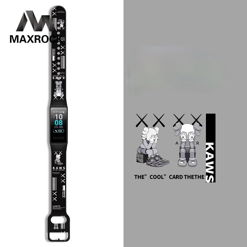 Dây đeo thể thao mẫu in mới MAXROCK thay thế cho Samsung Galaxy Fit 2 SM-R220