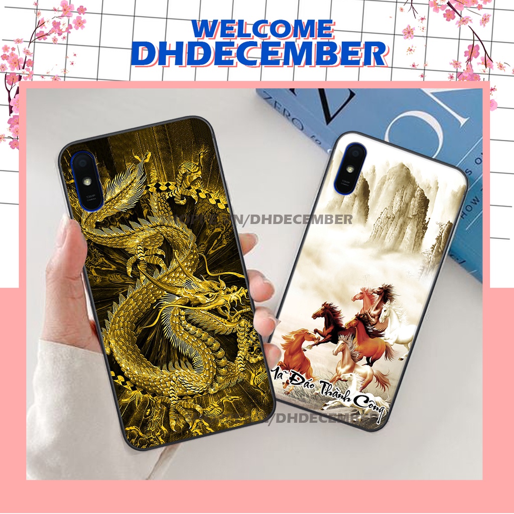 Ốp lưng Xiaomi REDMI 9A in hình thư pháp tâm an vạn sự an ,mã đáo thành công SIÊU CHẤT