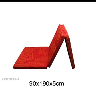Đệm xốp pe kt:90x190x5cm gấp 3 tấm gọn nhẹ cao cấp