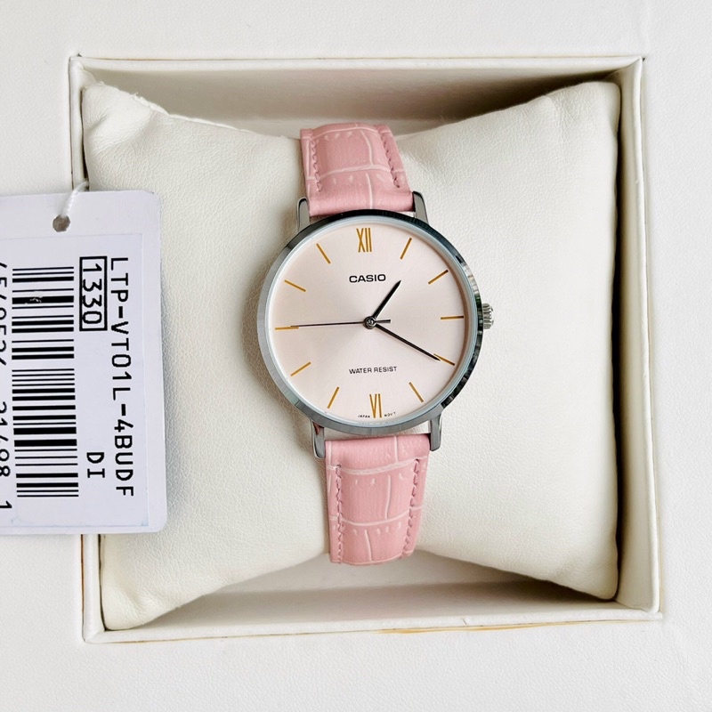 Đồng hồ nữ dây da Casio LTP VT01L