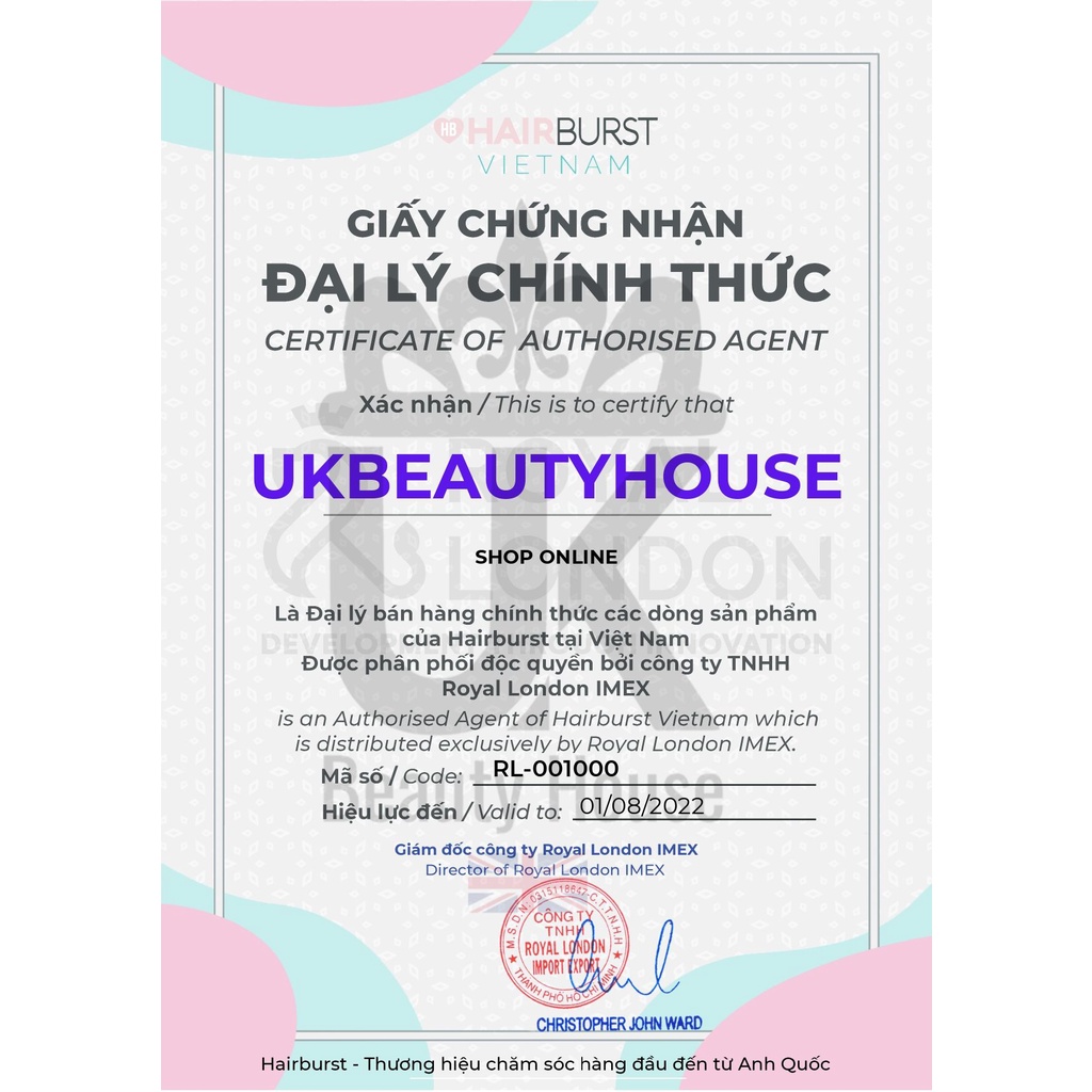 [MINISIZE] COMBO GỘI XẢ KÍCH THÍCH TÓC MỌC NHANH HAIRBURST 60ML/ CHAI + LƯỢT GỘI ĐẦU HAIRBURST