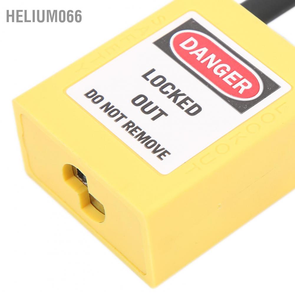 10 Bộ Khóa 38mm Lockout Lock Chống bụi Nylon Kỹ thuật Công nghiệp Cách nhiệt cụ an ninh cho các nhà máy Helium066