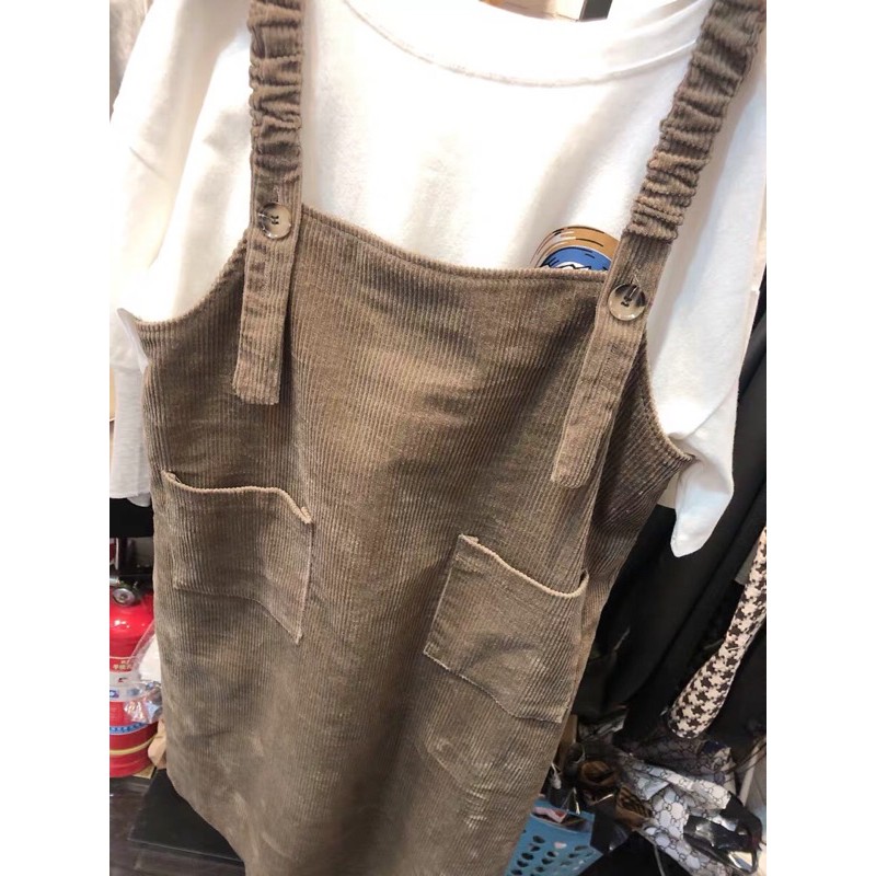 YẾM VÁY VẢI NHUNG ULZZANG