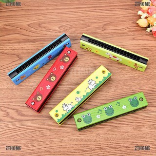 Kèn Harmonica 16 Lỗ Bằng Gỗ Cho Bé Ốp