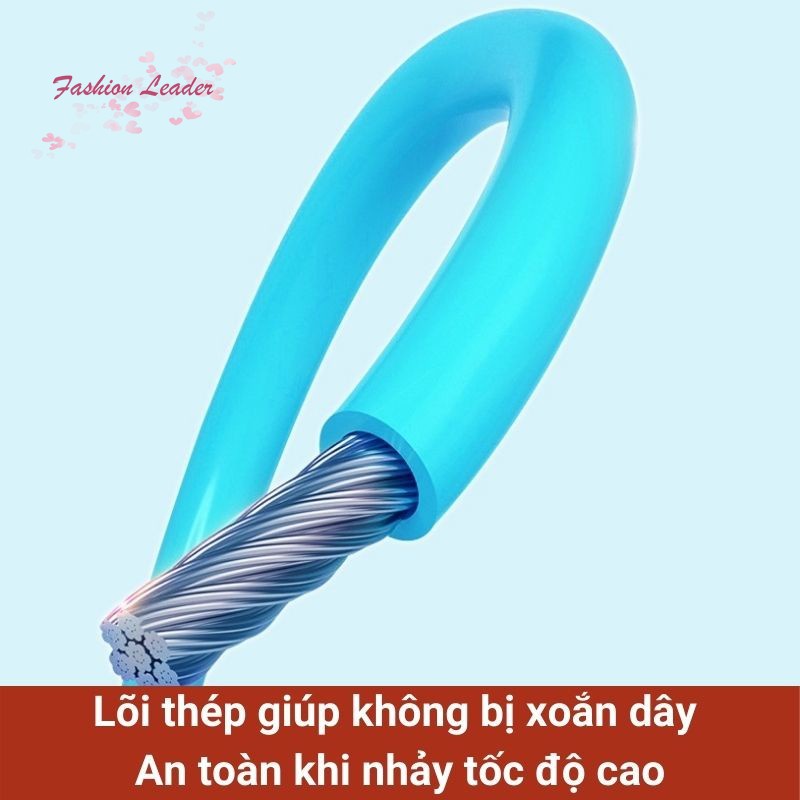 Dây nhảy thể dục giảm cân có bộ đếm vòng và calo, dây nhảy giảm cân lõi cáp thép