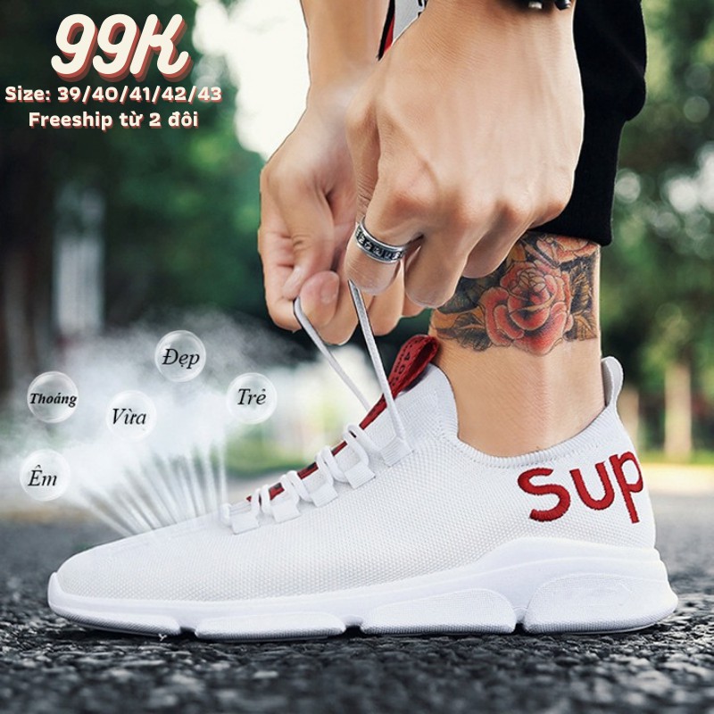 [XẢ HÀNG] Giày thể thao nam màu trắng Hot | BigBuy360 - bigbuy360.vn