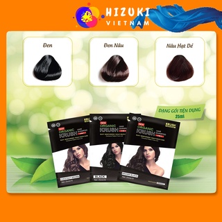 Dầu Gội Nhuộm Tóc Krush Gội Phủ Bạc Thảo Dược Đen Tóc Từ Anh Quốc Gói Lẻ 25ml