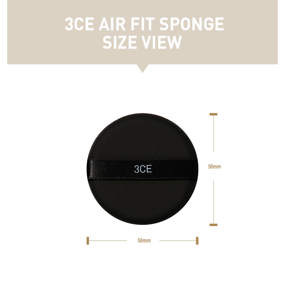 BÔNG MÚT TRANG ĐIỂM TÁN KEM, PHẤN [3CE] AIR FIT SPONGE