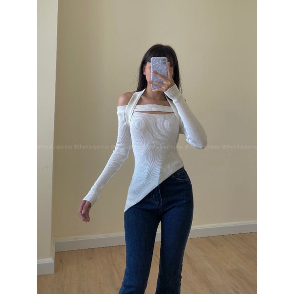 Áo Vạt Lệch Cut-Out