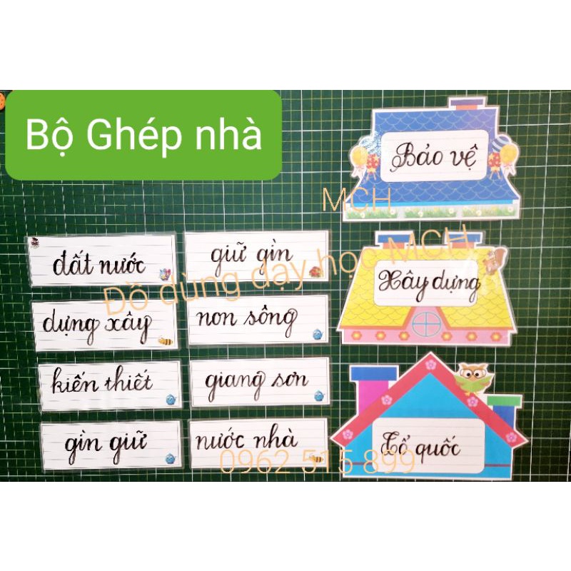 💥 BỘ GHÉP MÁI NHÀ KHỔ A3 💥 In + Ép + Nam Châm lá