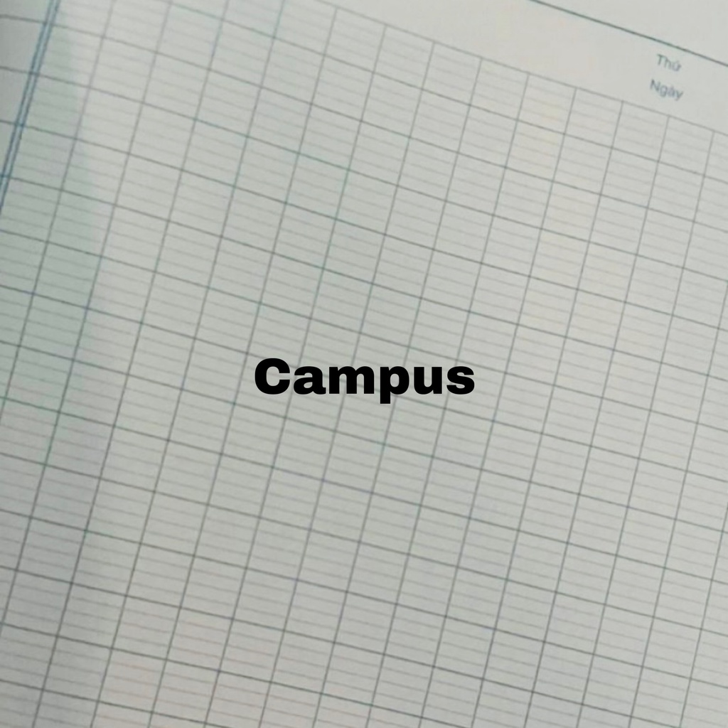 Lốc 5 Quyển Vở Campus 200 Trang B5 Vintage - Tập Sinh Viên 4 Ly Ngang 70Gsm