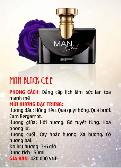 NƯỚC HOA CHO NAM – MAN BLACK