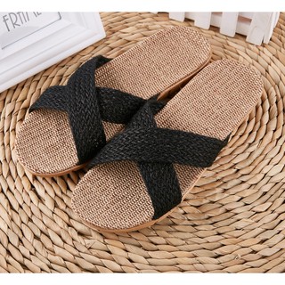 Dép cói đôi quai chéo