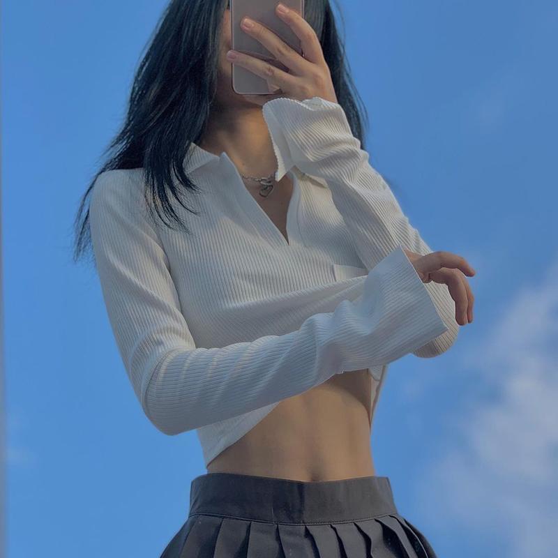 Áo polo Tay Dài Thời Trang Dành Cho Nữ