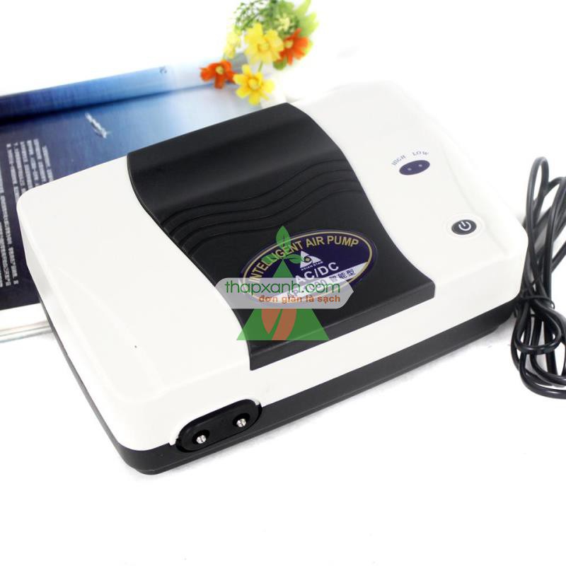 Máy sục khí lưu điện SP-1000 (Máy thổi ô xy) + dây + 2 quả sục