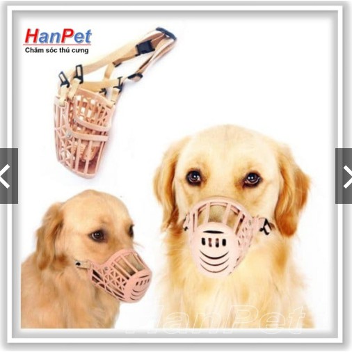 Rọ mõm chó - chất liệu nhựa dạng lưới (3size) tùy thuộc chu vi mõm chó