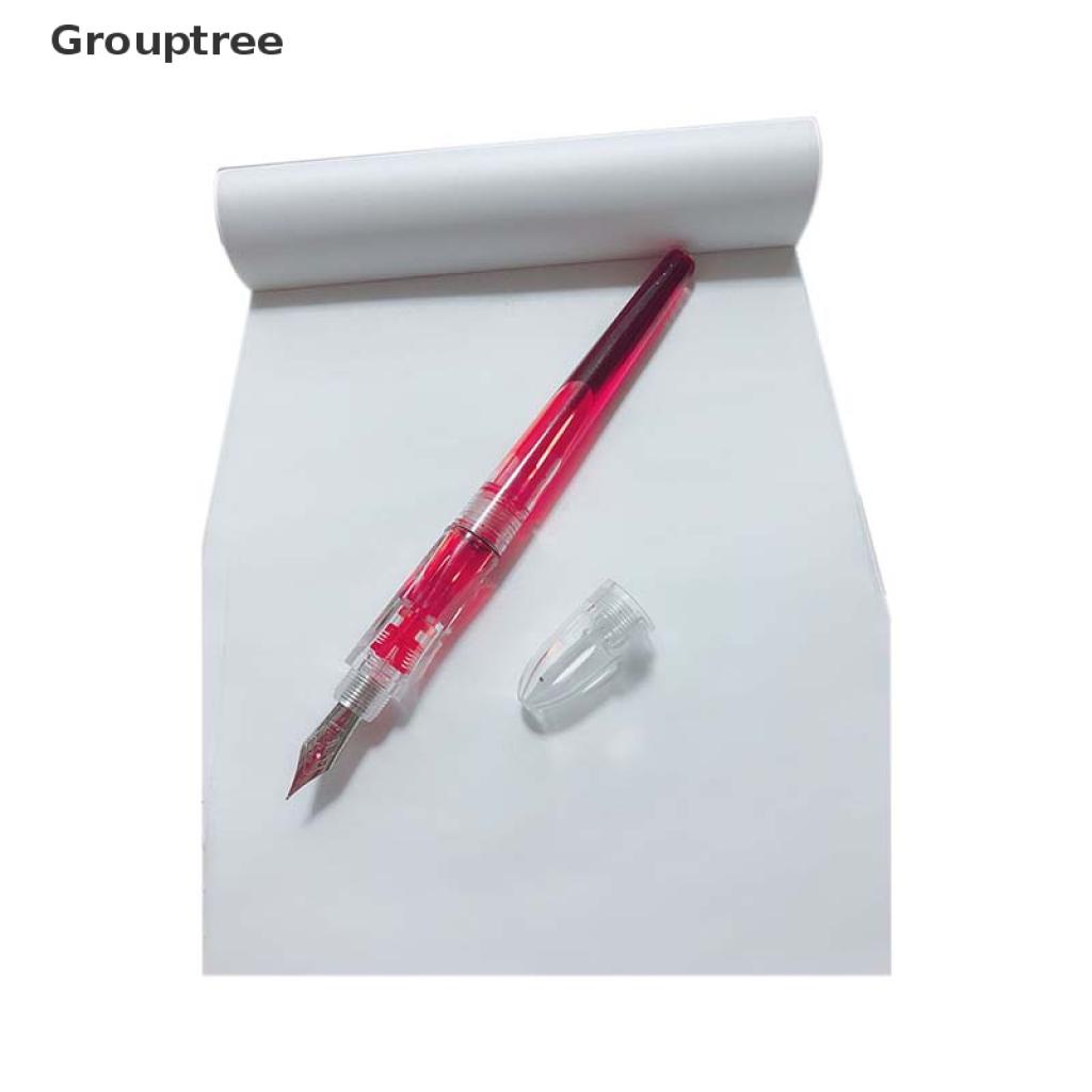 Grouptree Transparent High Capacity Fountain Pen Extra Fine/Fine Nib 0.38mm VN