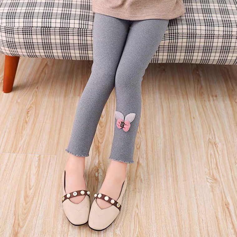 (Hàng đẹp video) Quần legging thun nỉ cotton thu đông quần dài bé gái 1-8 tuổi chất cực đẹp họa tiết đáng yêu