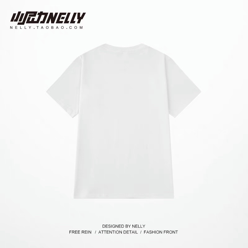 FREESHIP ÁO THUN NELLY CHÍNH HÃNG FORM THỤNG MÀU TRẮNG ( GRISH)