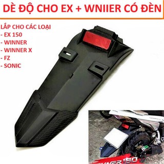 BỘ DÈ CHẮN BÙN SAU XE MÁY XE EX150  MẪU MỚI CÓ ĐÈN LED SIÊU ĐẸP