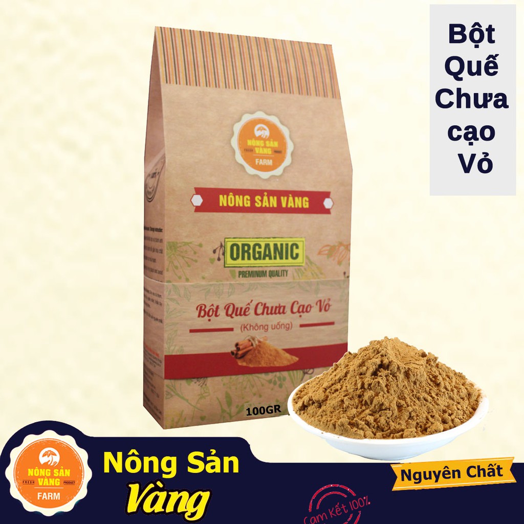 Bột Quế Chưa Cạo Vỏ - Nông Sản Vàng 100gr