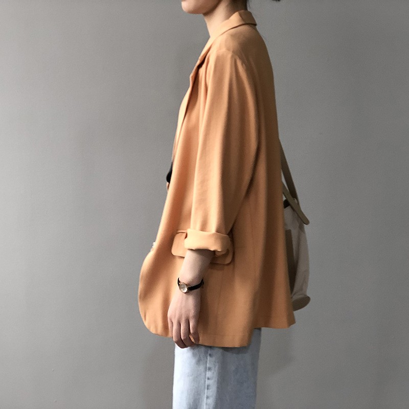 ẢNH THỰC TẾ - Áo Khoác Blazer Trơn YINNAN Phong Cách Hàn Quốc – AK125 (Nhập Công Ty + Có Móc và Bịch Treo Blazer)