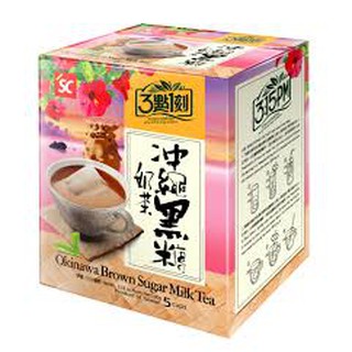 20 gói Trà sữa túi lọc Đài Loan 3:15pm Đài Loan – vị Okinawa – đường đen