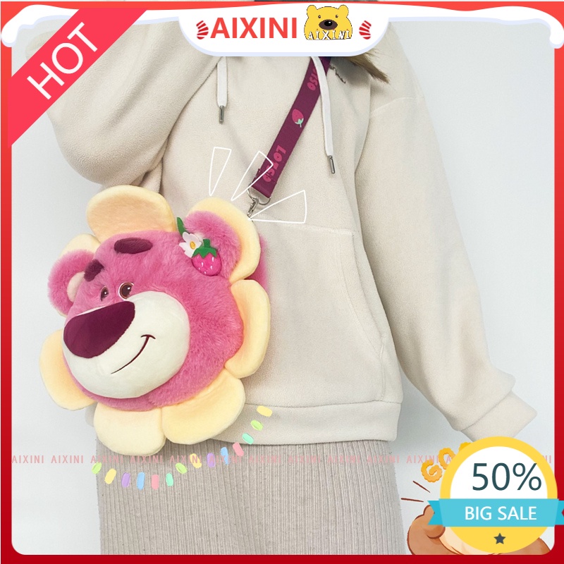 Túi Đeo Chéo Hình Gấu Nhồi Bông Hoạt Hình Disney Dễ Thương Dành Cho Nữ