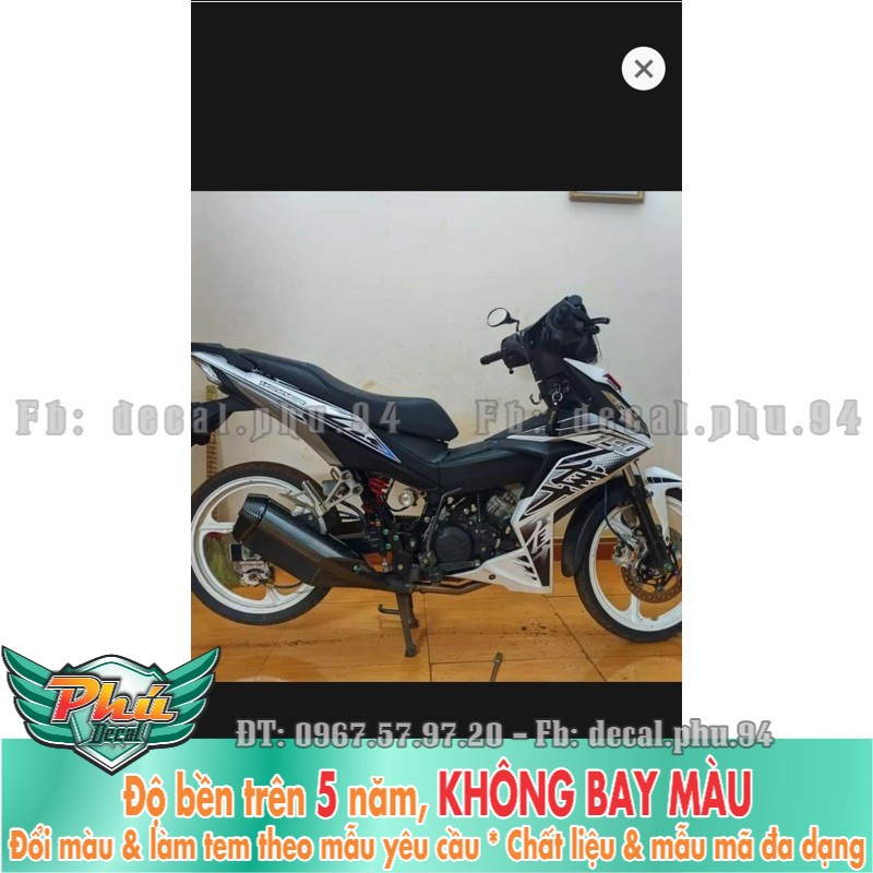 Tem rời Winner trắng đen Hayabusa -1