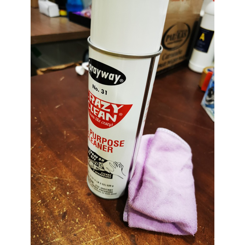 Dung Dịch xịt tẩy đa năng Sprayway Crazy Clean All Purpose Cleaner 539g Tặng Khăn