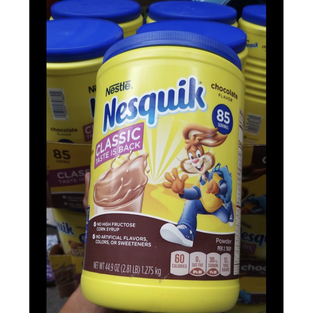 Sữa Bột Ca Cao Nesquik Classic Chocolate Drink Mix - Nhập Khẩu Mỹ