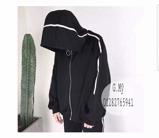 Áo khoác dù nam nữ 1 xọc