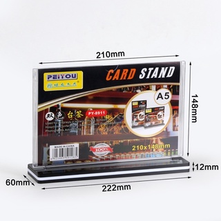 Menu mica,kệ mica để bàn A4,A5,A6