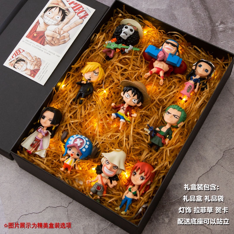 Set 12 Mô Hình Nhân Vật Luffy Trong One Piece Trang Trí
