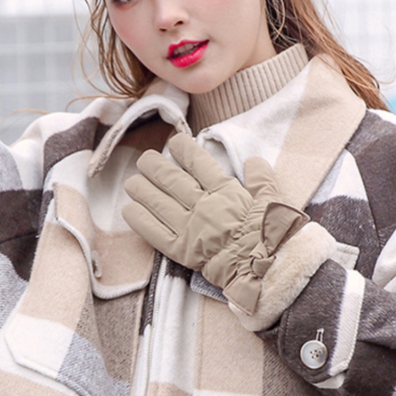 Đôi Găng Tay Trượt Tuyết Giữ Ấm Chống Gió Chống Thấm Nước Có Thể Chạm Màn Hình Cảm Ứng