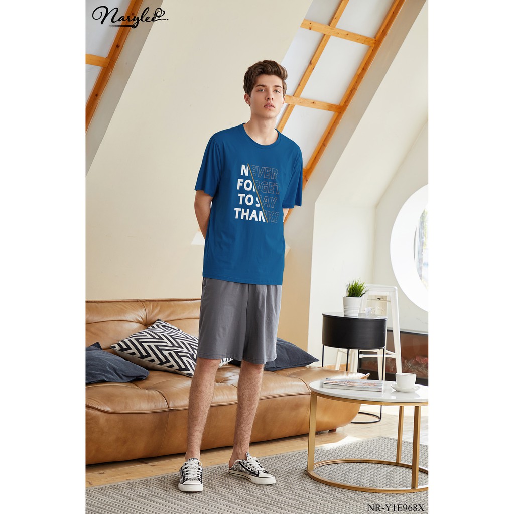 Bộ đồ mặc nam mặc nhà 100% cotton cao cấp Narylee NR-Y1E968