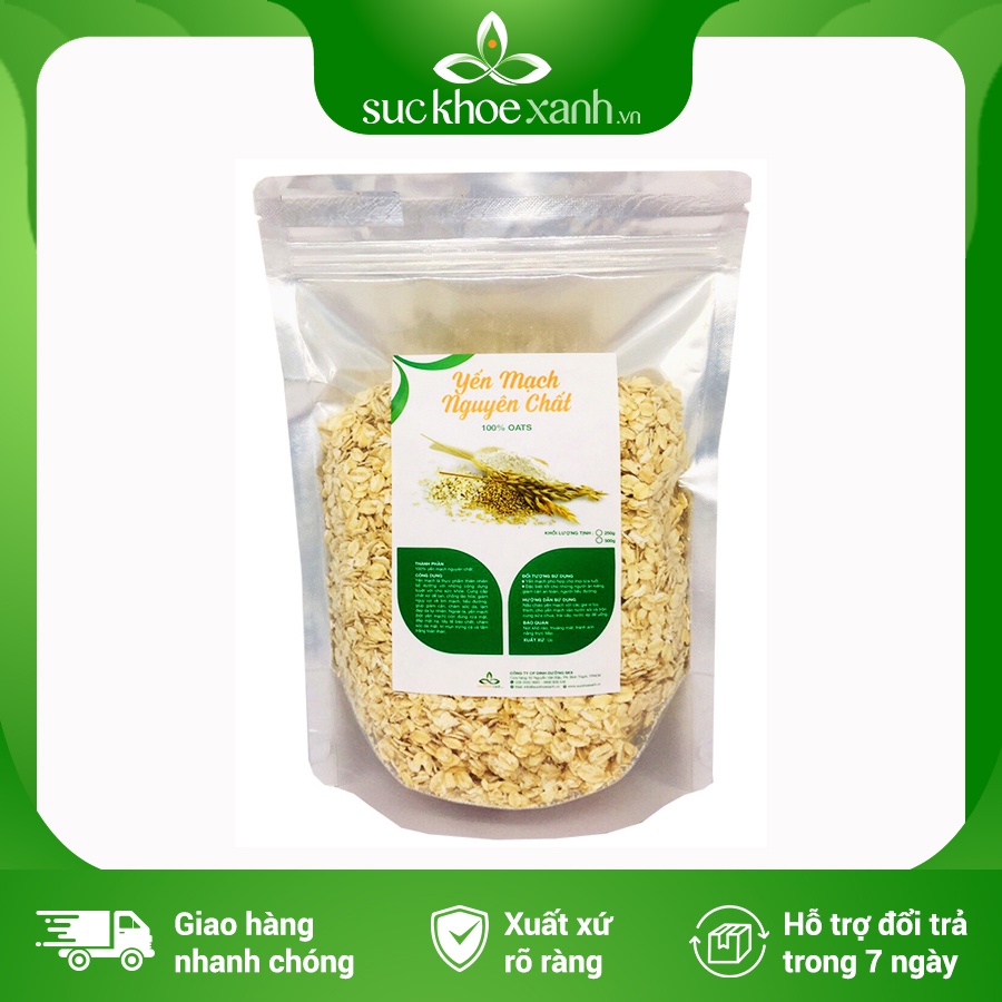 Yến mạch nguyên hạt cán dẹp