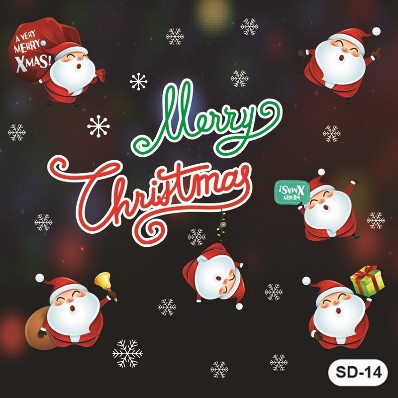 3 Miếng Dán Cửa Sổ Trang Trí Giáng Sinh Năm Mới 2022